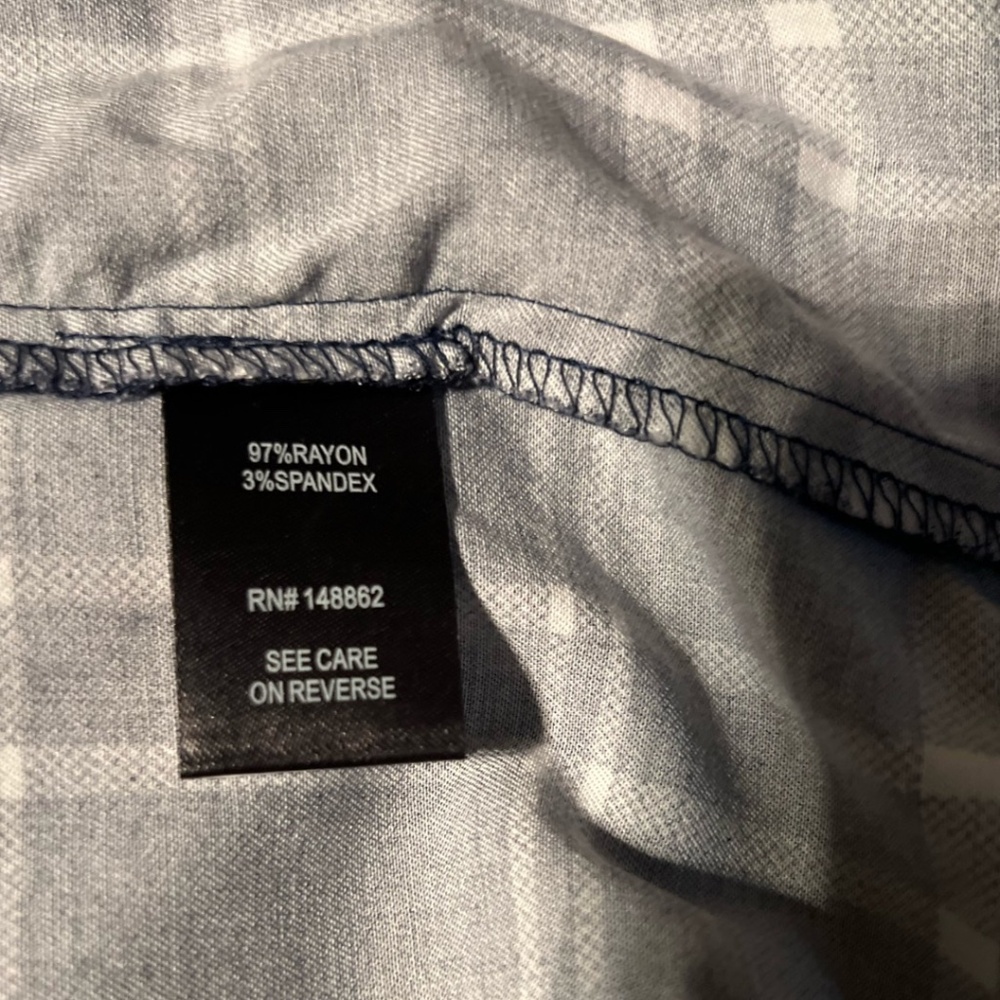 TORRID Navy Plaid Button-Up Dress (M/L) - Picture 16 of 16